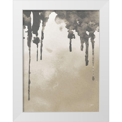 Neutral Abstract 2 White Modern Wood Framed Art Print by Stimson, Diane