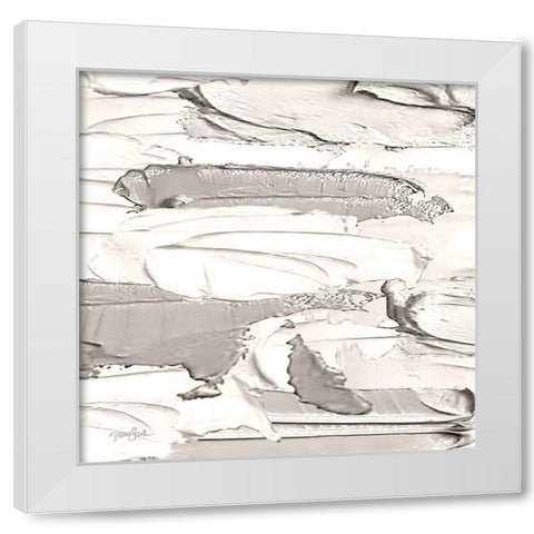 Paint Daubs 1 White Modern Wood Framed Art Print by Stimson, Diane