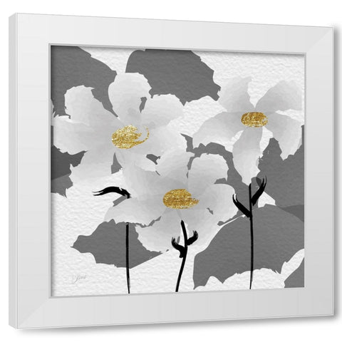 Watercolor Florals 1 White Modern Wood Framed Art Print by Stimson, Diane