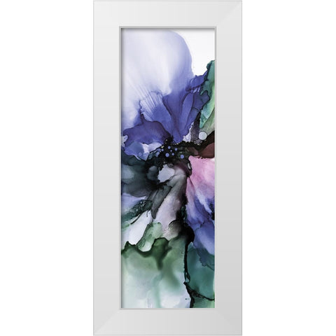Vibrant Floral 2 White Modern Wood Framed Art Print by Debs, Emma Catherine