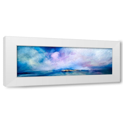 Bright Seascape Lumiere White Modern Wood Framed Art Print by Debs, Emma Catherine