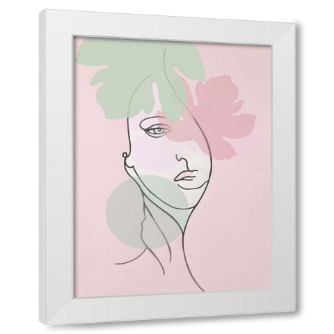Line 5 White Modern Wood Framed Art Print by Debs, Emma Catherine