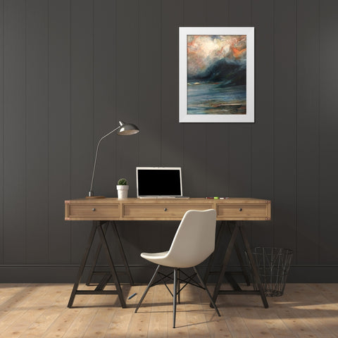 Tryptich 1 White Modern Wood Framed Art Print by Debs, Emma Catherine