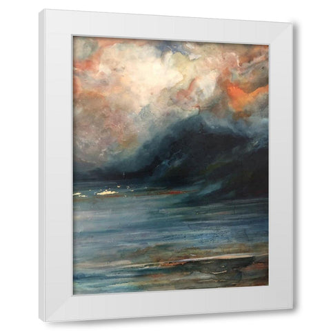 Tryptich 1 White Modern Wood Framed Art Print by Debs, Emma Catherine