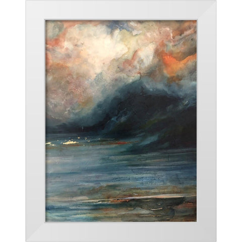Tryptich 1 White Modern Wood Framed Art Print by Debs, Emma Catherine
