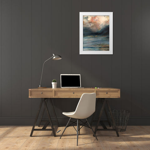 Tryptich 2 White Modern Wood Framed Art Print by Debs, Emma Catherine