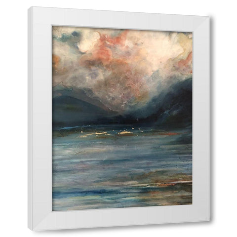Tryptich 2 White Modern Wood Framed Art Print by Debs, Emma Catherine