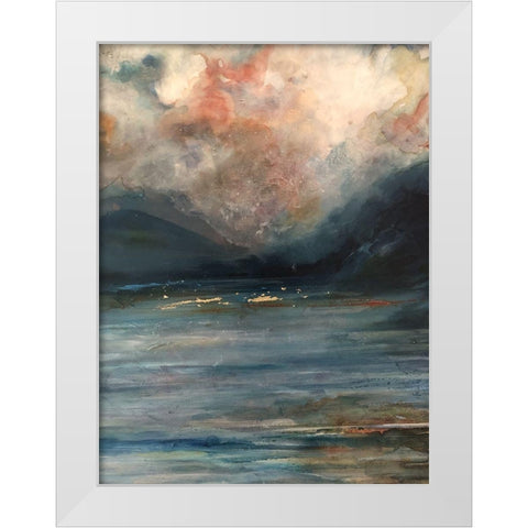 Tryptich 2 White Modern Wood Framed Art Print by Debs, Emma Catherine