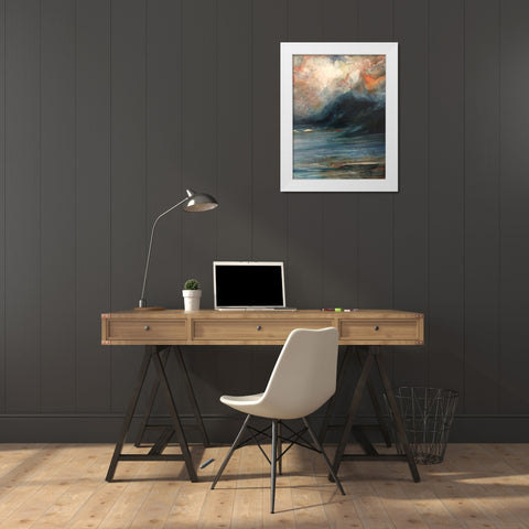 Tryptych 3 White Modern Wood Framed Art Print by Debs, Emma Catherine