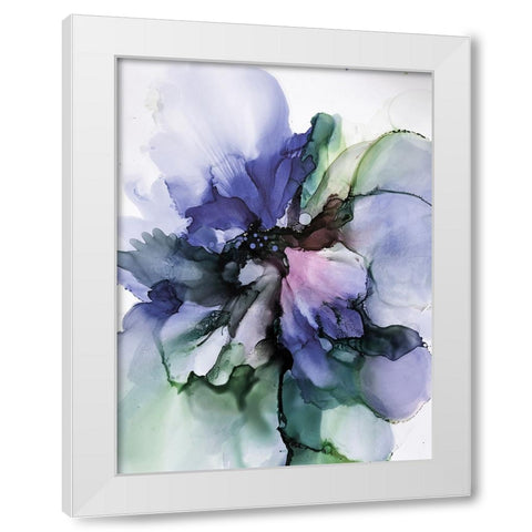 Floral Vibrant 2 White Modern Wood Framed Art Print by Debs, Emma Catherine