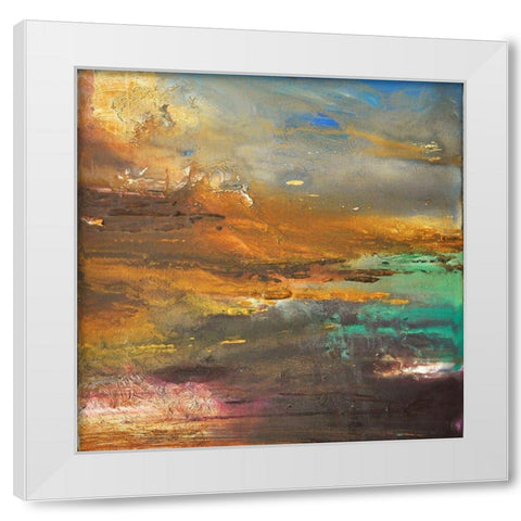 Primordial Vista 1 White Modern Wood Framed Art Print by Debs, Emma Catherine