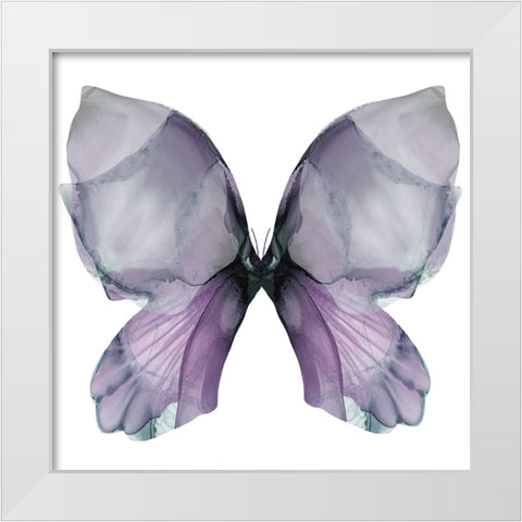 Floral Butterfly 3 White Modern Wood Framed Art Print by Debs, Emma Catherine