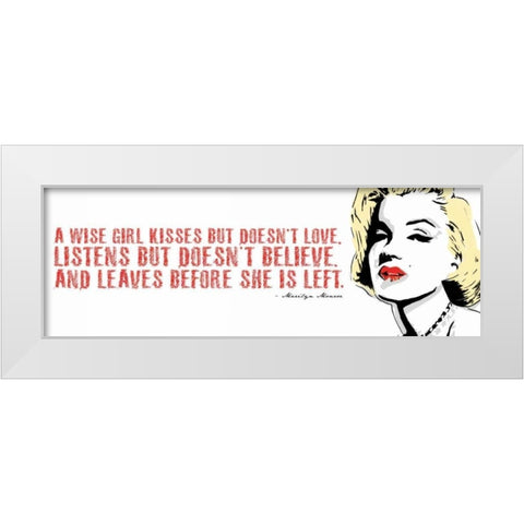 Monroe C White Modern Wood Framed Art Print by Rodriquez Jr, Enrique