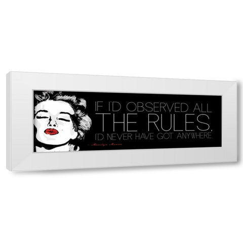 Monroe G White Modern Wood Framed Art Print by Rodriquez Jr, Enrique