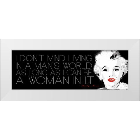 I Dont Mind White Modern Wood Framed Art Print by Rodriquez Jr, Enrique