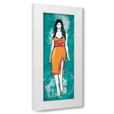 Runway Style White Modern Wood Framed Art Print by Rodriquez Jr, Enrique