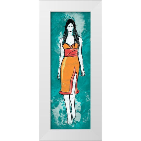 Runway Style White Modern Wood Framed Art Print by Rodriquez Jr, Enrique