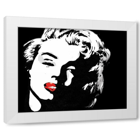 Monroe 7 White Modern Wood Framed Art Print by Rodriquez Jr, Enrique