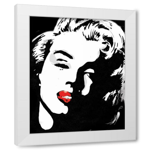 Monroe 7 White Modern Wood Framed Art Print by Rodriquez Jr, Enrique