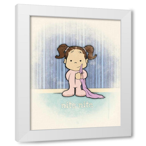 Niara 3 White Modern Wood Framed Art Print by Rodriquez Jr, Enrique