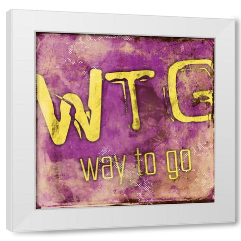 WTG White Modern Wood Framed Art Print by Rodriquez Jr, Enrique