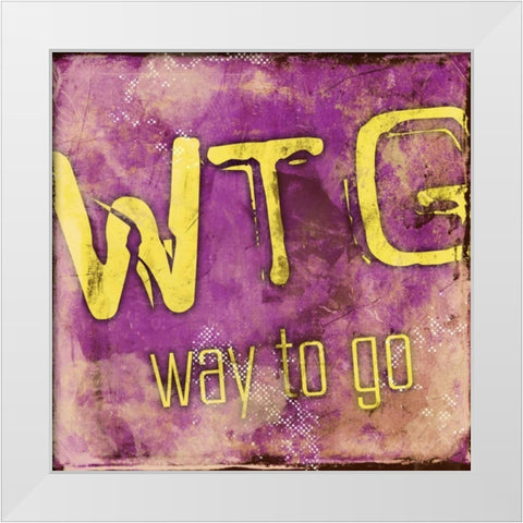 WTG White Modern Wood Framed Art Print by Rodriquez Jr, Enrique