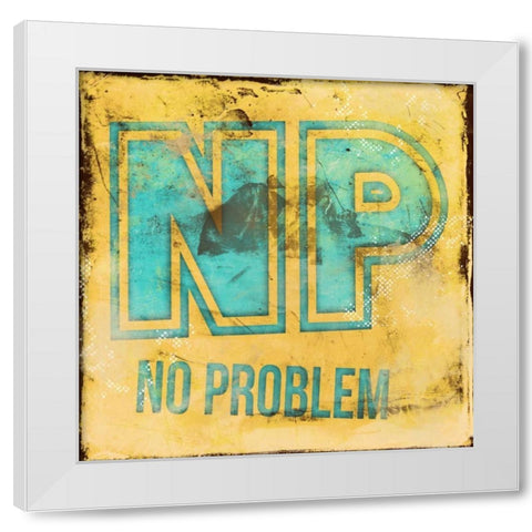 NP White Modern Wood Framed Art Print by Rodriquez Jr, Enrique
