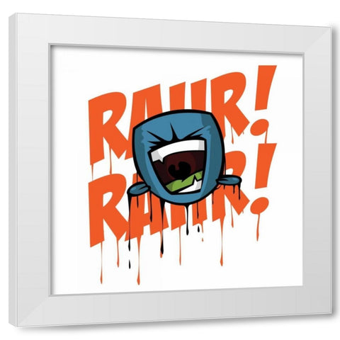 Rahr 1 White Modern Wood Framed Art Print by Rodriquez Jr, Enrique
