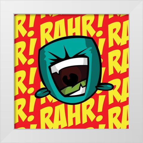 Rahr B2 White Modern Wood Framed Art Print by Rodriquez Jr, Enrique