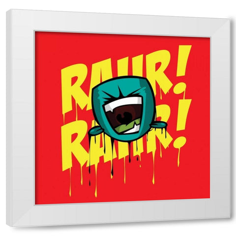 Rahr 2 White Modern Wood Framed Art Print by Rodriquez Jr, Enrique