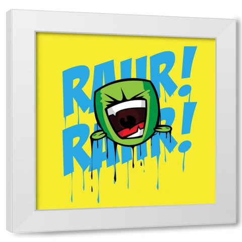 Rahr C White Modern Wood Framed Art Print by Rodriquez Jr, Enrique