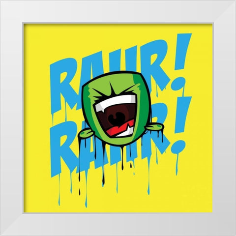 Rahr C White Modern Wood Framed Art Print by Rodriquez Jr, Enrique