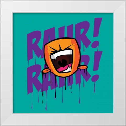 Rahr 7F White Modern Wood Framed Art Print by Rodriquez Jr, Enrique