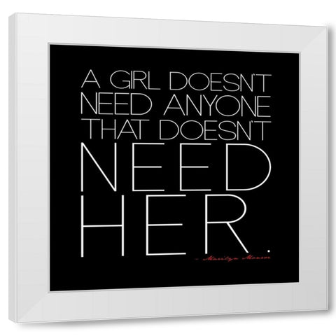 Quotes By A Legend 2 White Modern Wood Framed Art Print by Rodriquez Jr, Enrique