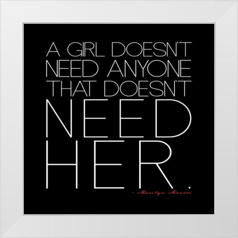 Quotes By A Legend 2 White Modern Wood Framed Art Print by Rodriquez Jr, Enrique