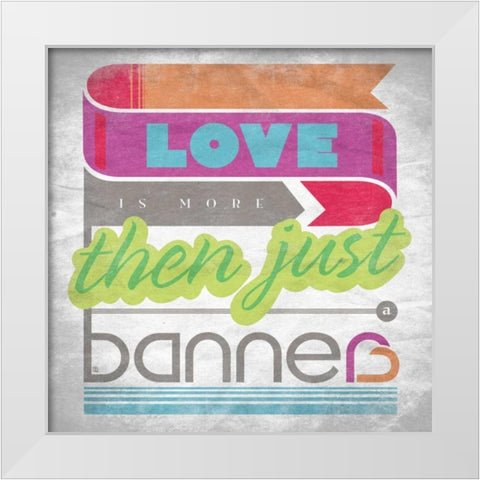 Love Story White Modern Wood Framed Art Print by Rodriquez Jr, Enrique