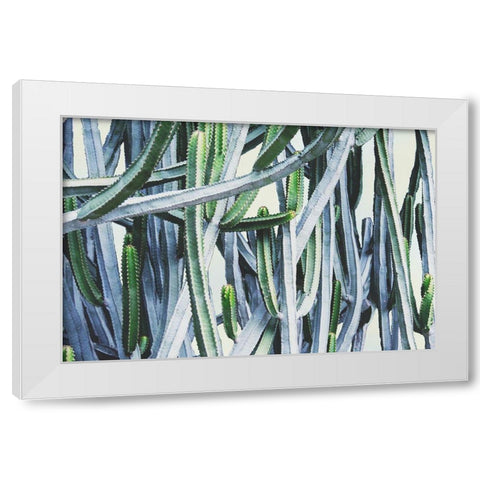 Green Crush I White Modern Wood Framed Art Print by Urquhart, Elizabeth