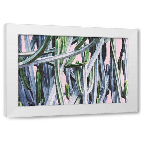 Pink Crush I White Modern Wood Framed Art Print by Urquhart, Elizabeth