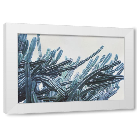 Green Crush VII White Modern Wood Framed Art Print by Urquhart, Elizabeth