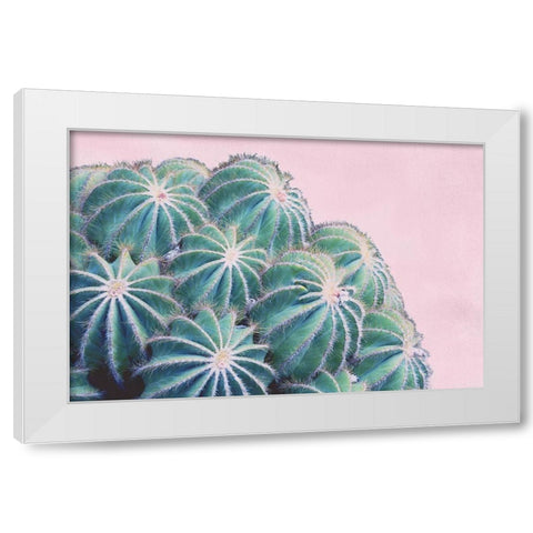 Pink Crush II White Modern Wood Framed Art Print by Urquhart, Elizabeth