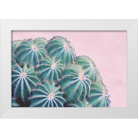 Pink Crush II White Modern Wood Framed Art Print by Urquhart, Elizabeth