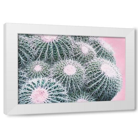 Pink Crush III White Modern Wood Framed Art Print by Urquhart, Elizabeth