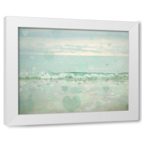 Oceans of Love 1 White Modern Wood Framed Art Print by Urquhart, Elizabeth