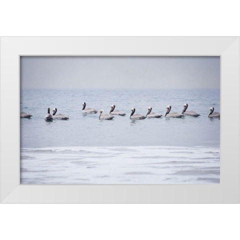 Misty Morning I White Modern Wood Framed Art Print by Urquhart, Elizabeth