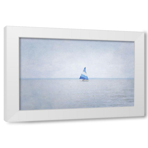 Misty Morning III White Modern Wood Framed Art Print by Urquhart, Elizabeth