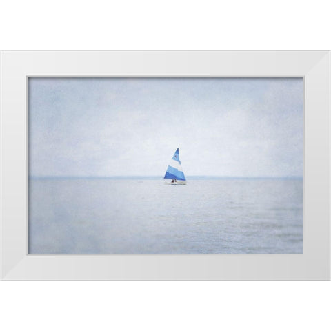 Misty Morning III White Modern Wood Framed Art Print by Urquhart, Elizabeth