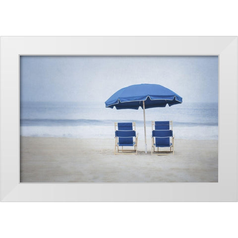 Misty Morning V White Modern Wood Framed Art Print by Urquhart, Elizabeth
