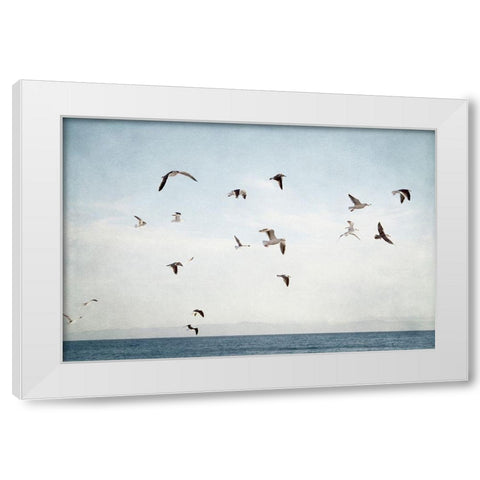 Soar I White Modern Wood Framed Art Print by Urquhart, Elizabeth