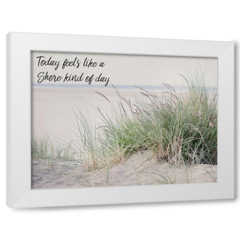 Shore Feelings 2 White Modern Wood Framed Art Print by Urquhart, Elizabeth