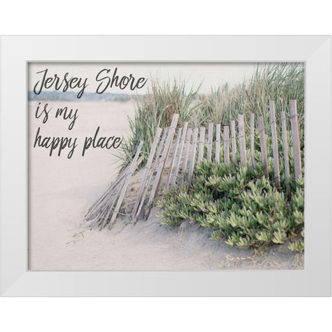 Happy Jersey White Modern Wood Framed Art Print by Urquhart, Elizabeth